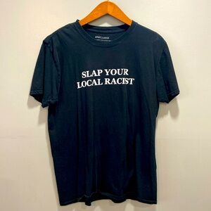 AHUS Slap Your Local Racist Graphic T-Shirt